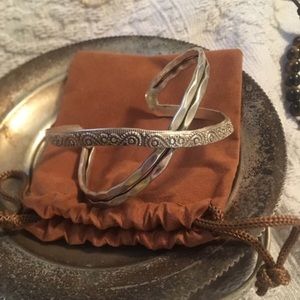Intricate silver cuff